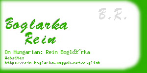boglarka rein business card